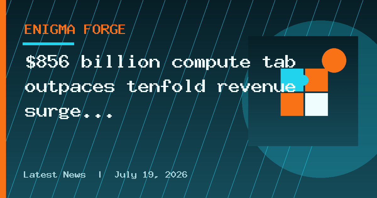 $856 billion compute tab outpaces tenfold revenue surge