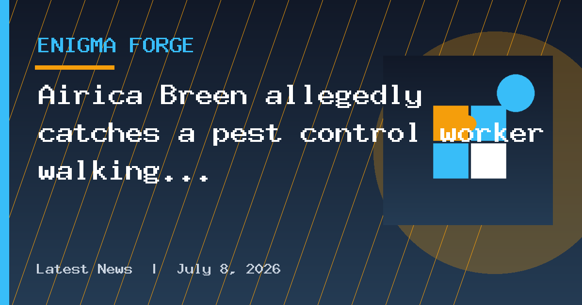 Airica Breen allegedly catches a pest control worker walking into her Florida