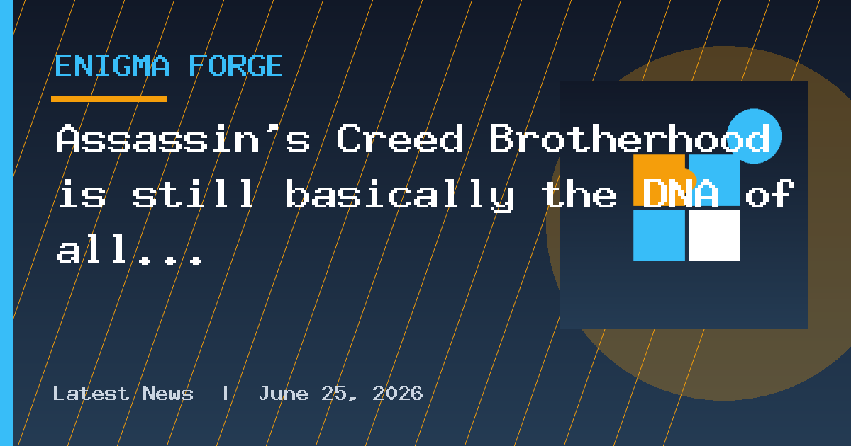 Assassin's Creed Brotherhood is still basically the DNA of all Ubisoft
