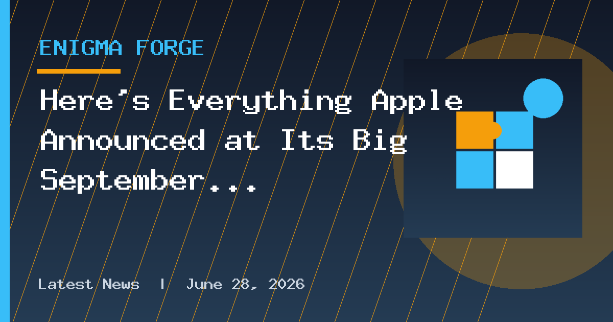 Here's Everything Apple Announced at Its Big September Hardware Event